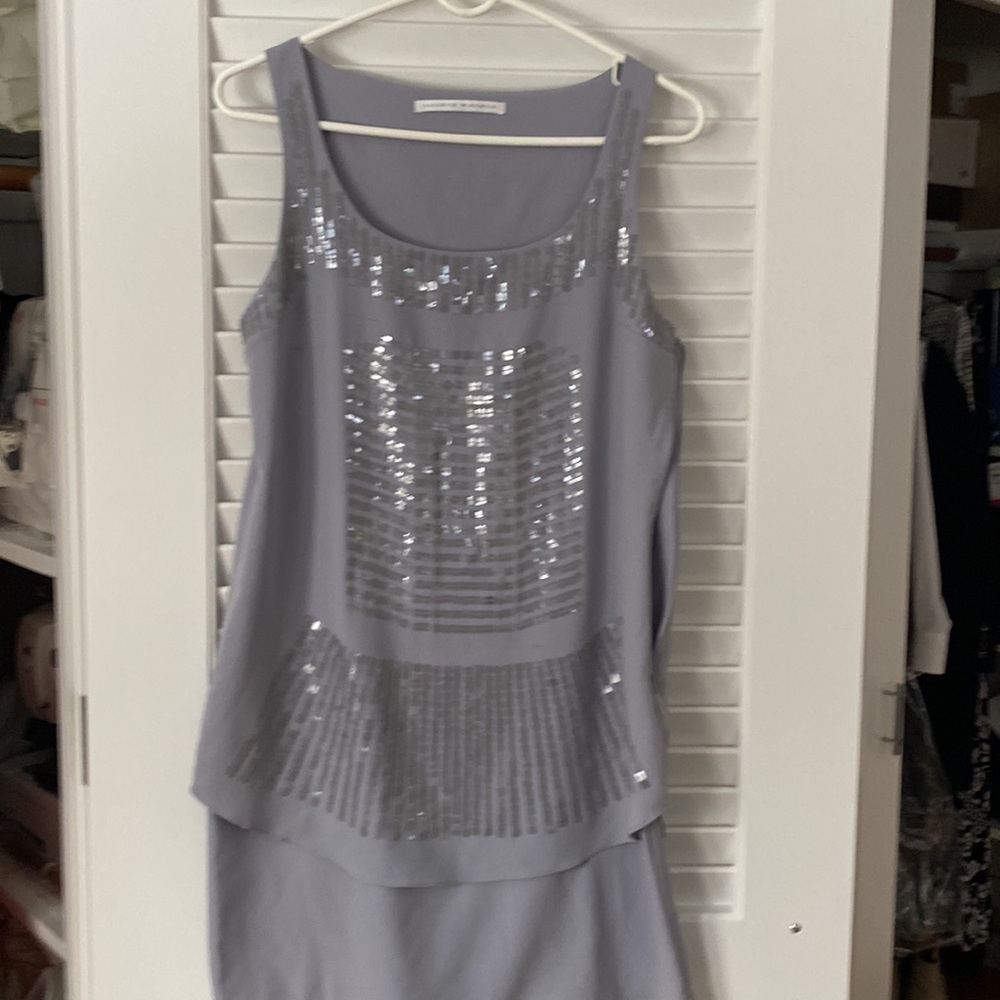 Susana Monaco gray lavender dress size 6